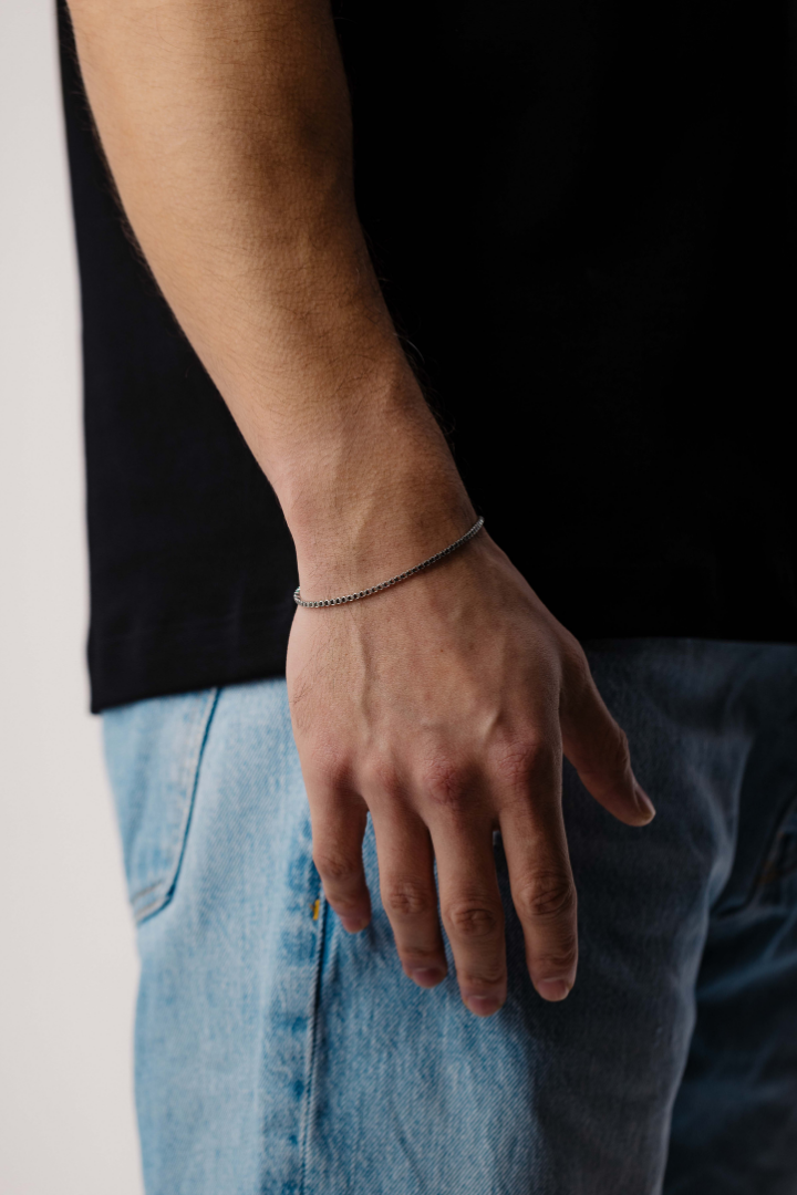 Box Bracelet 2mm (Silver)