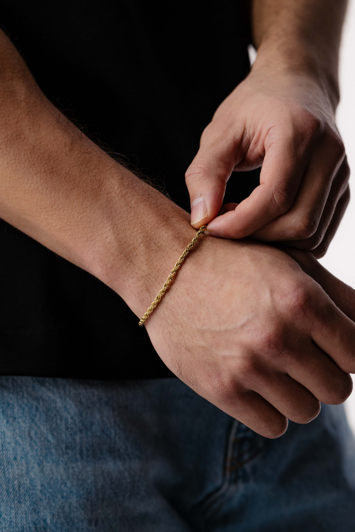 Rope Bracelet 3mm (Gold)