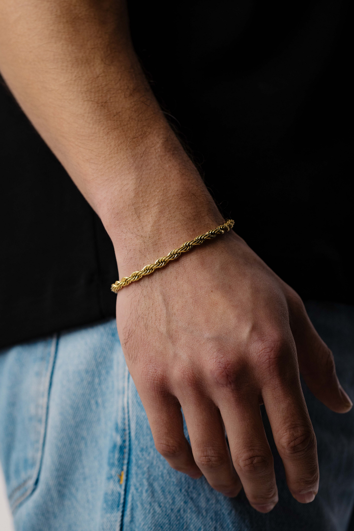 Rope Bracelet 5mm (Gold)