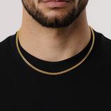 Cuban Link Ketting 4mm (Goud)