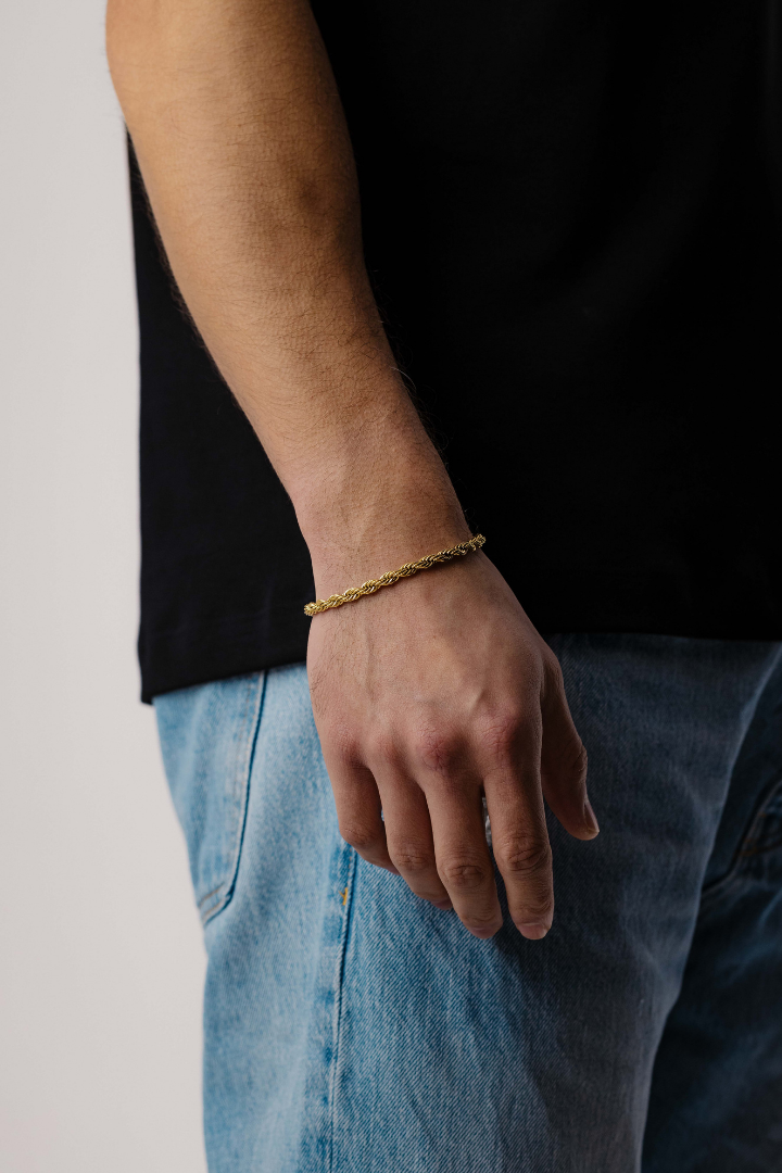Rope Bracelet 5mm (Gold)