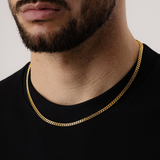 Cuban Link Chain 4mm (Gold)