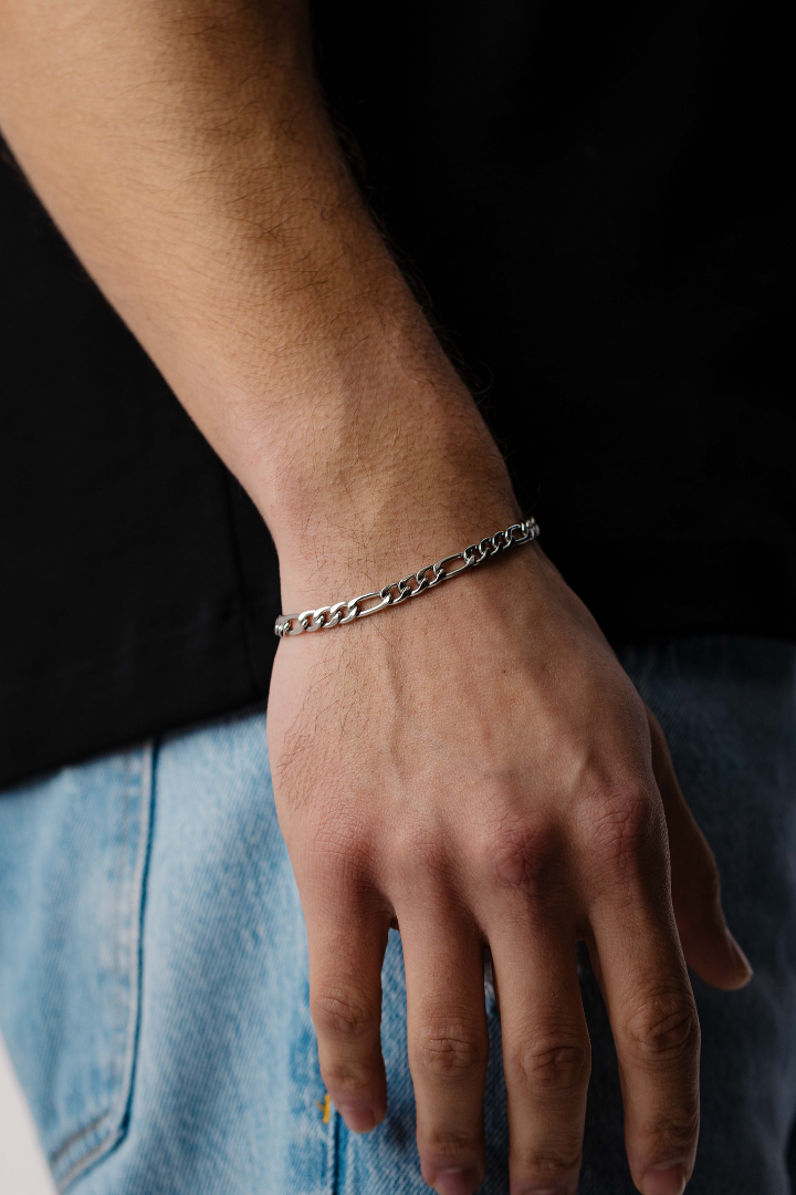 Figaro Bracelet 5mm (Silver)