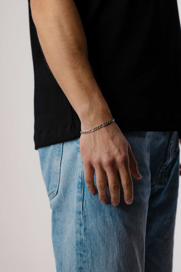 Figaro Bracelet 5mm (Silver)