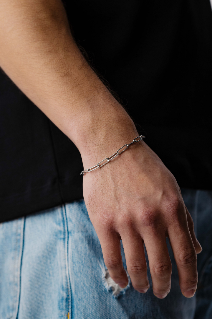 Paperclip Bracelet 5mm (Silver)