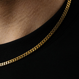 Cuban Link Chain 4mm (Gold)