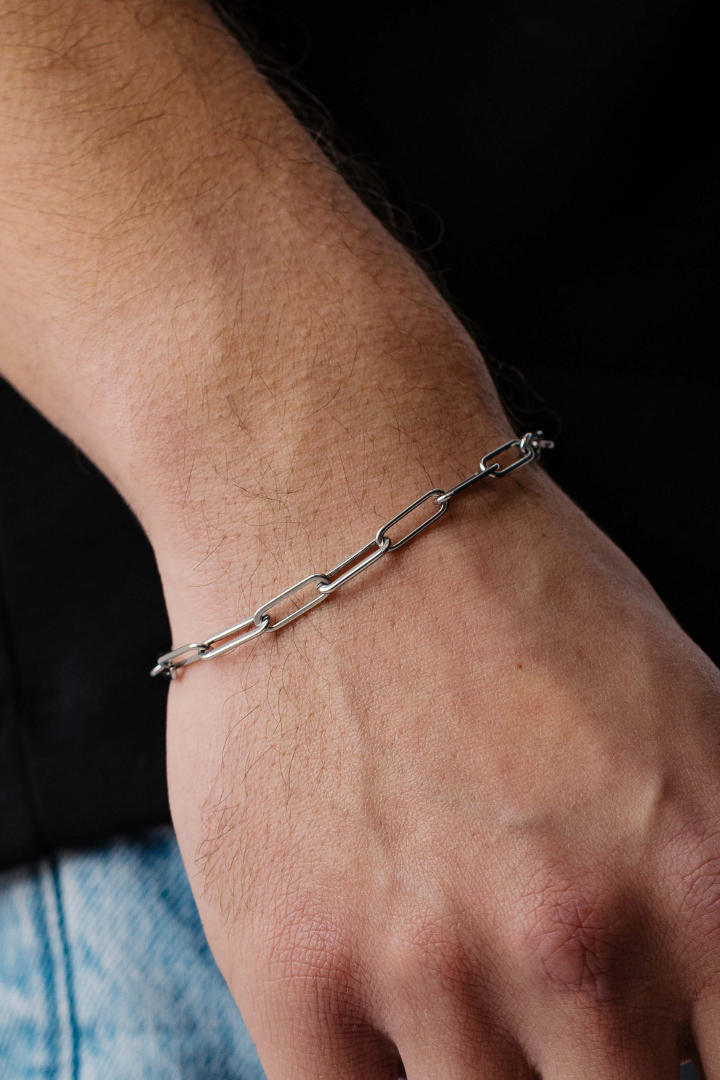 Paperclip Bracelet 5mm (Silver)