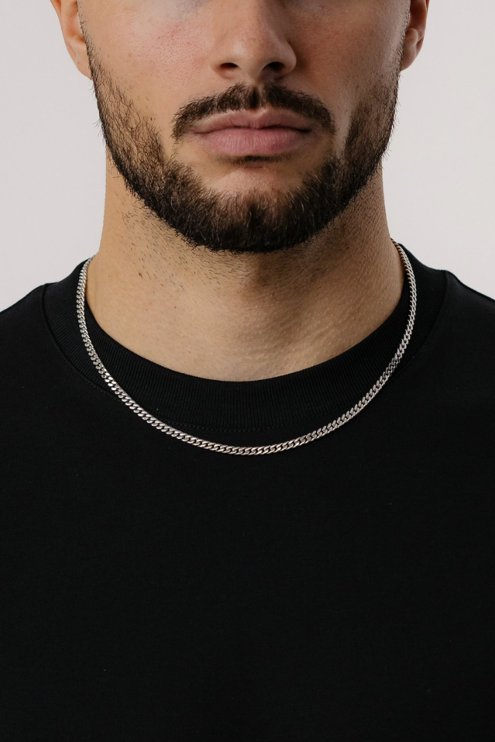 Cuban Link Chain 4mm (Silver)