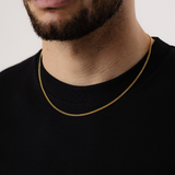 Cuban Link Ketting 2mm (Goud)