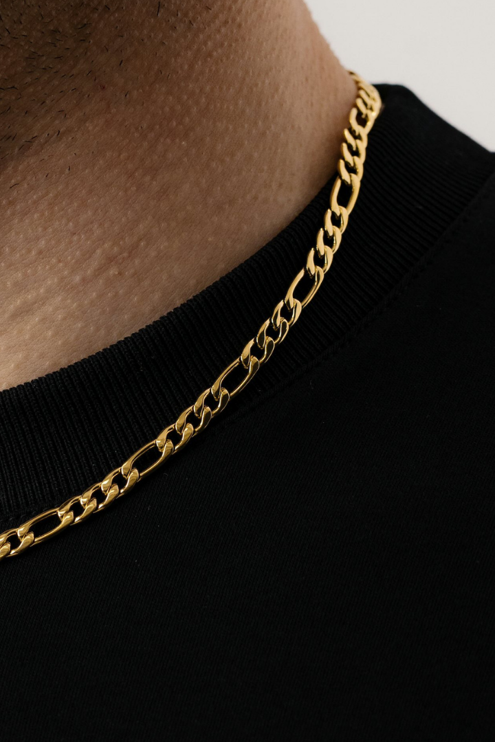 Figaro Chain 5mm (Gold)
