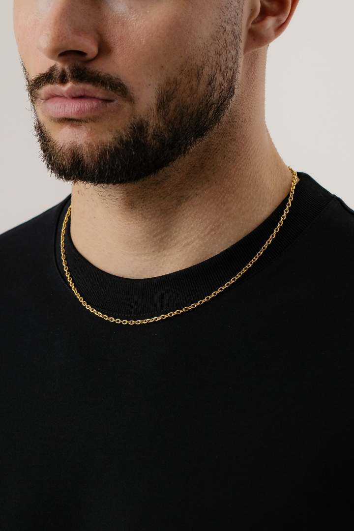 Anchor Chain 3mm (Gold)
