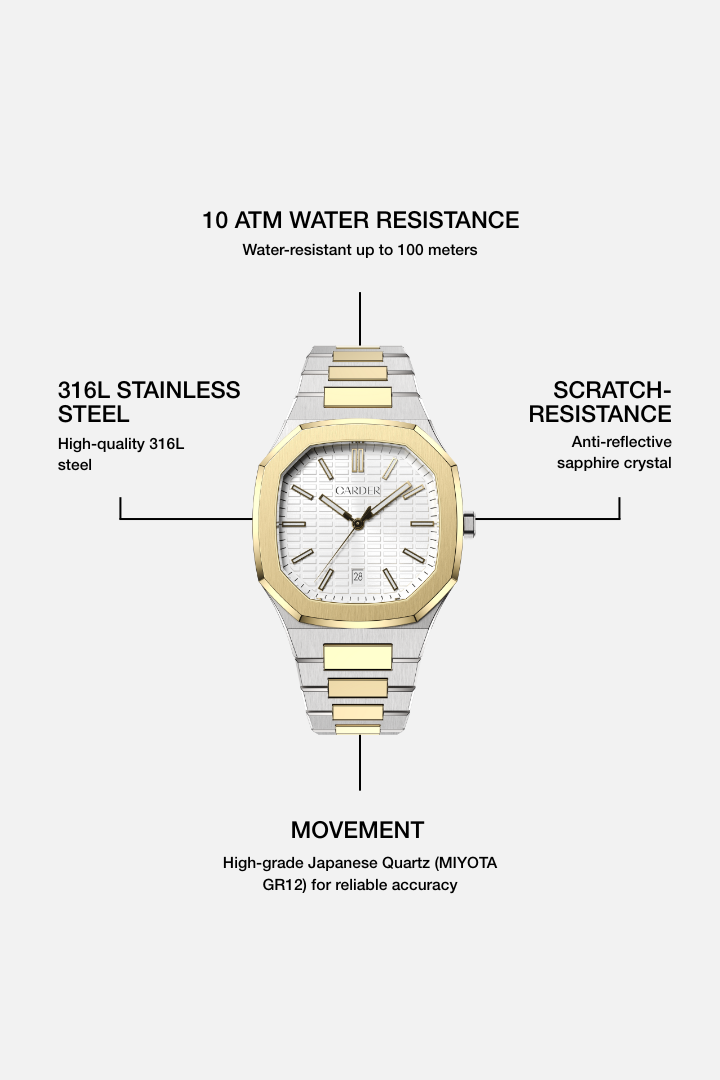 AUGUST - Gold/White
