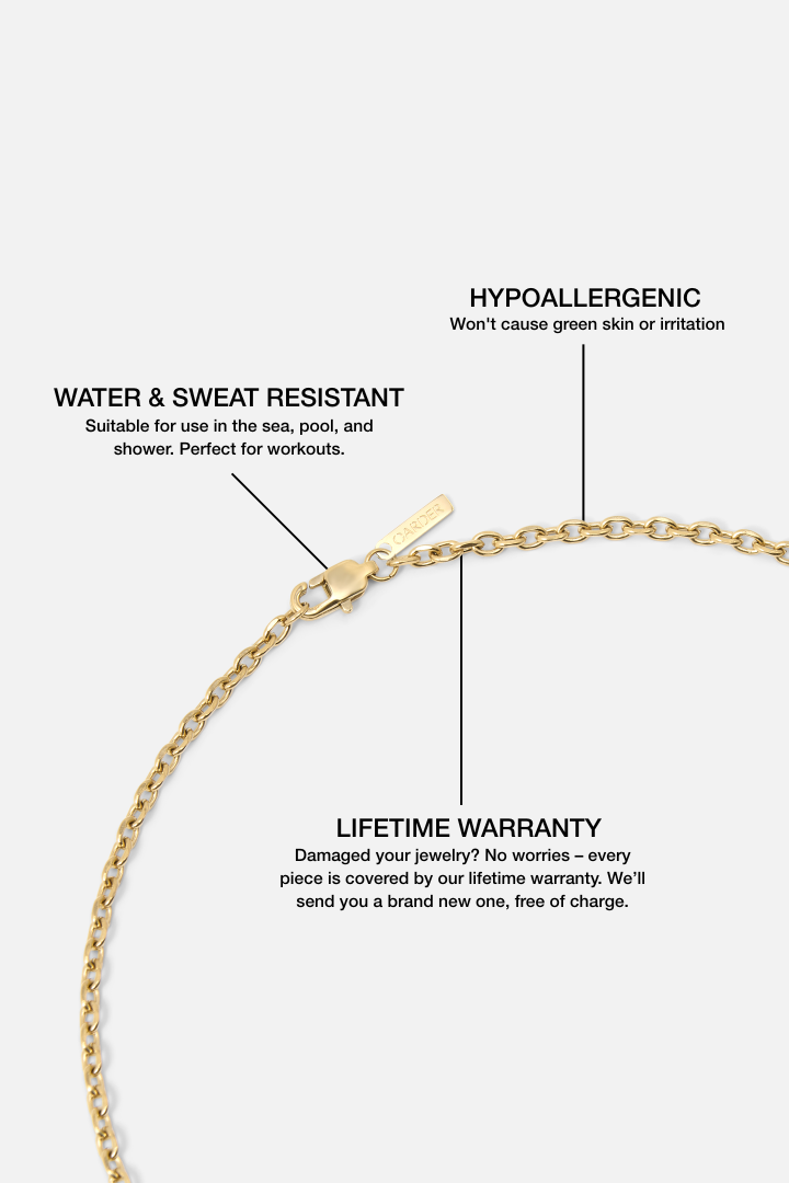 Anchor Chain 3mm (Gold)
