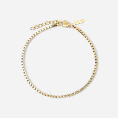 Box Bracelet 2mm (Gold)
