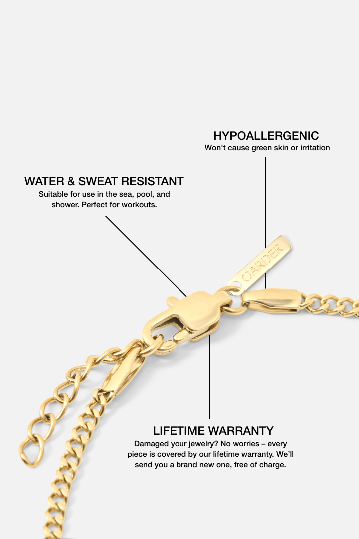Cuban Link bracelet 2mm (Gold)