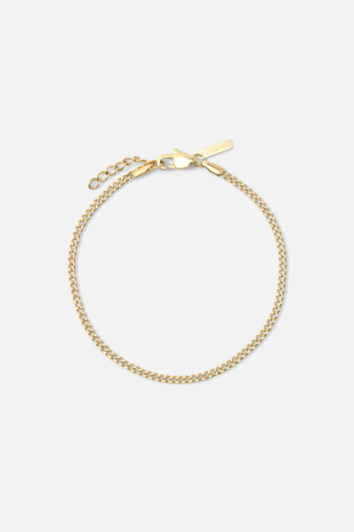 Cuban Link bracelet 2mm (Gold)
