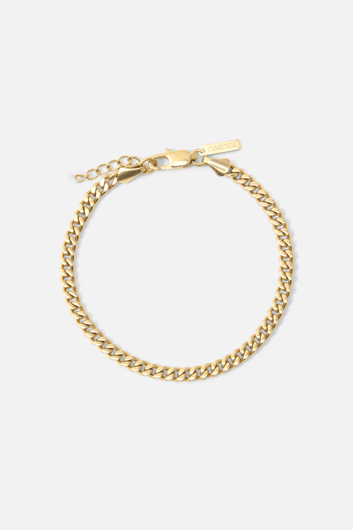 Cuban Link Bracelet 4mm (Gold)