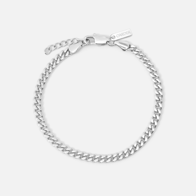 Cuban Link Bracelet 4mm (Silver)
