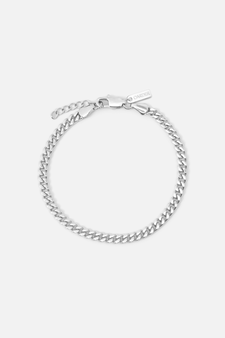 Cuban Link Bracelet 4mm (Silver)