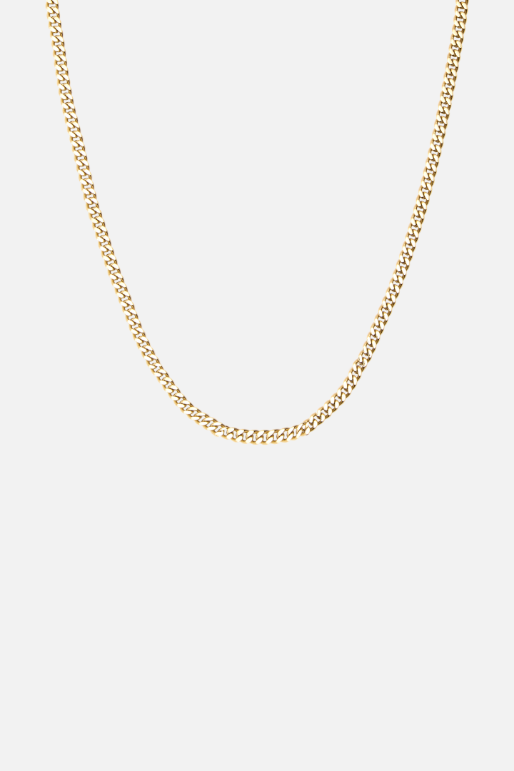 Cuban Link Chain 4mm (Gold)