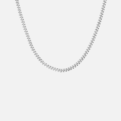 Cuban Link Chain 4mm (Silver)