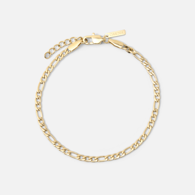 Figaro Bracelet 3mm (Gold)