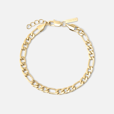 Figaro Bracelet 5mm (Gold)
