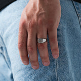 Rounded Signet Ring (Zilver)