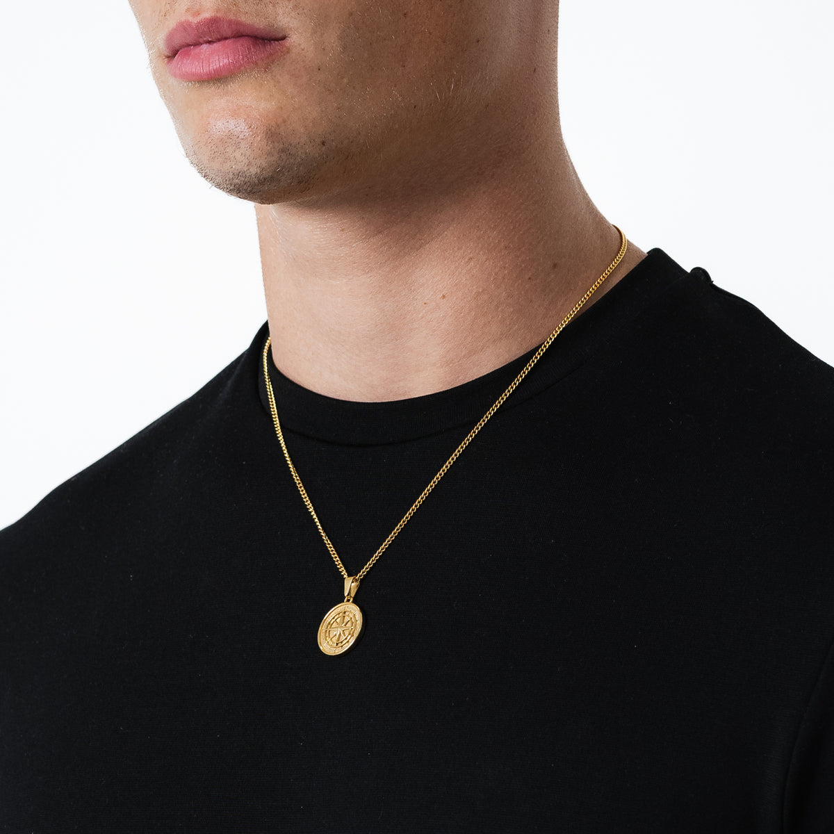 Compass Pendant (Gold)