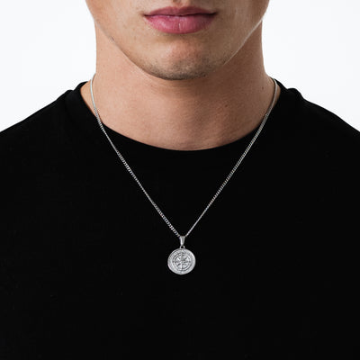Compass Pendant (Silver)