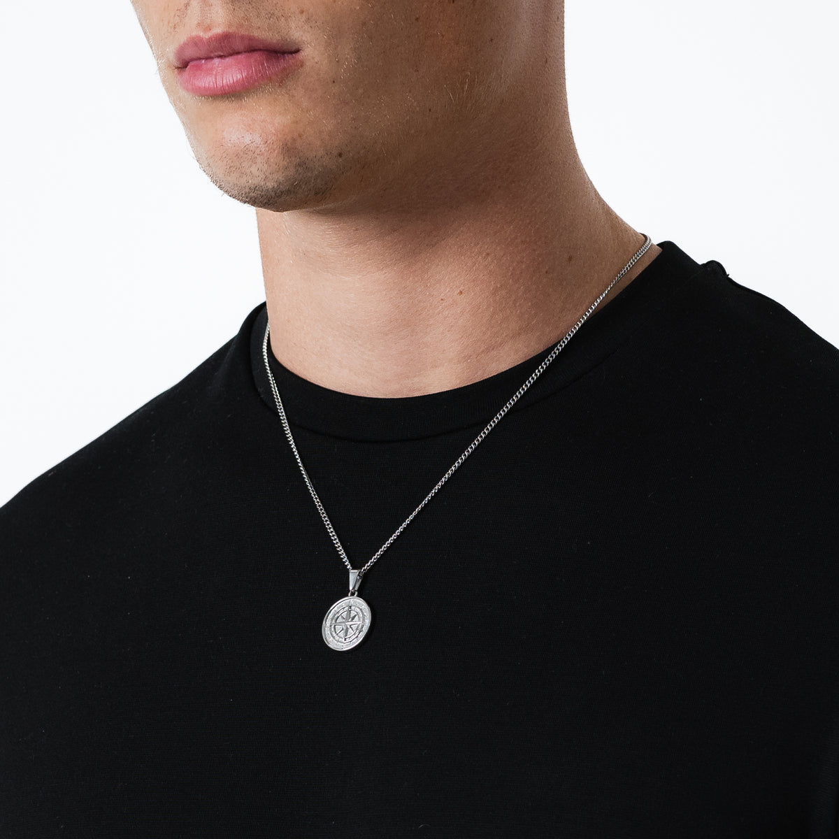 Compass Pendant (Silver)