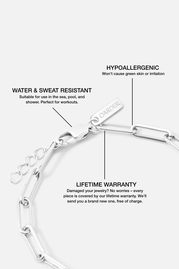 Paperclip Bracelet 5mm (Silver)