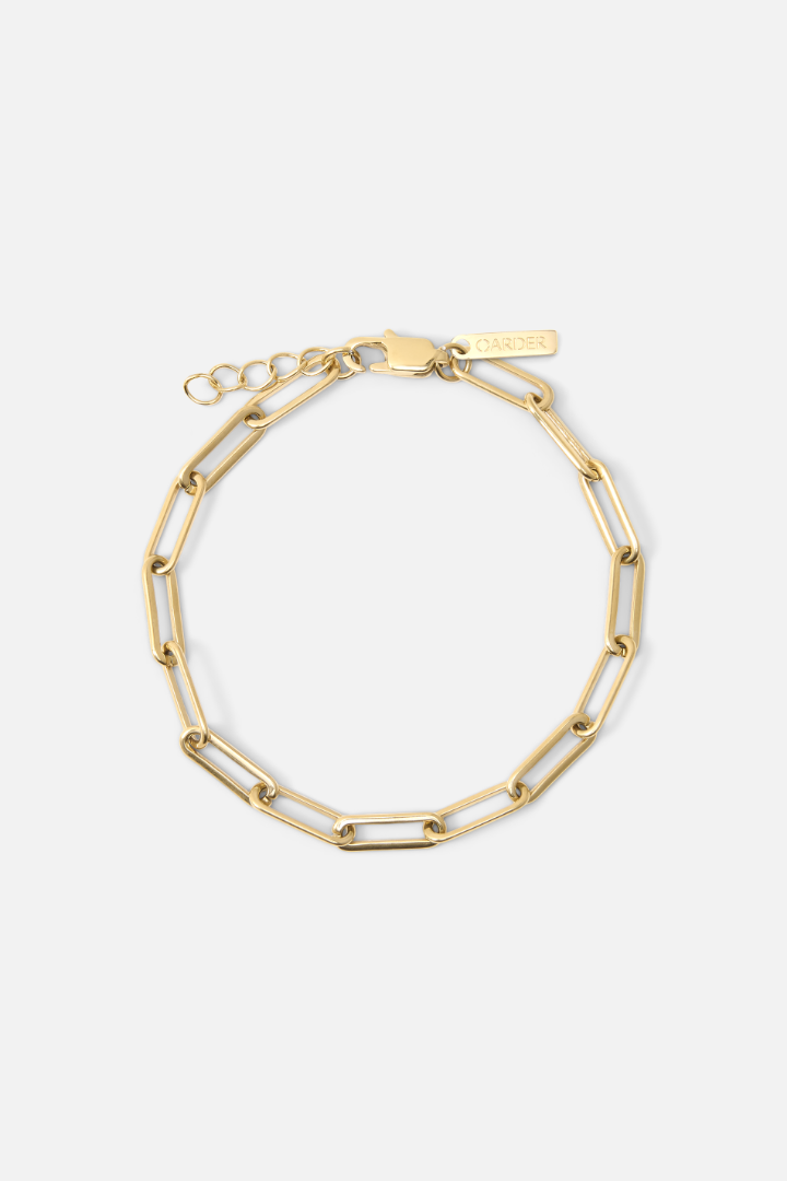 Paperclip Bracelet 5mm (Gold)