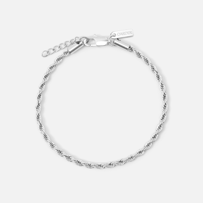 Rope Bracelet 3mm (Silver)