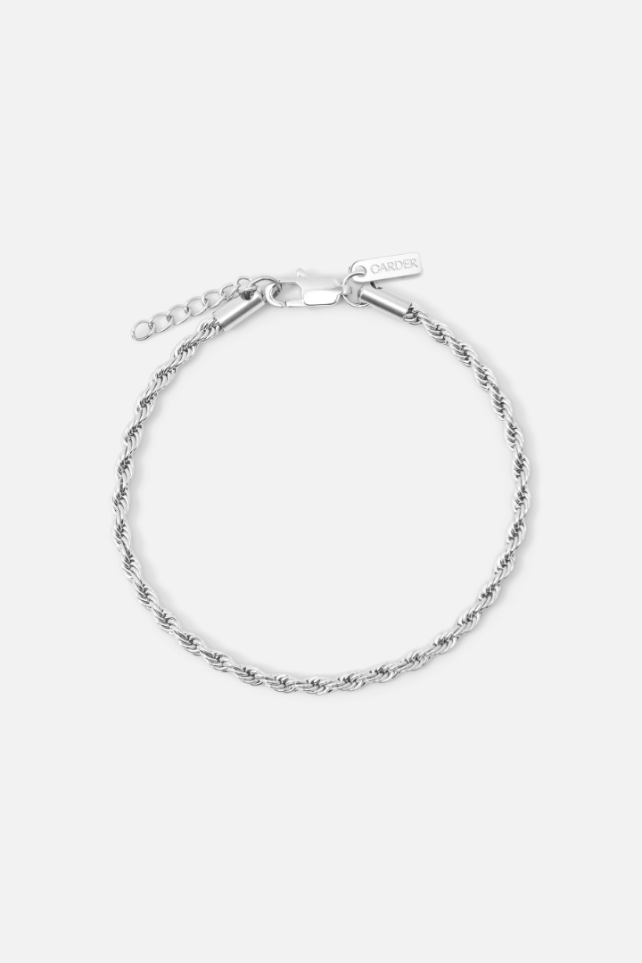 Rope Bracelet 3mm (Silver)