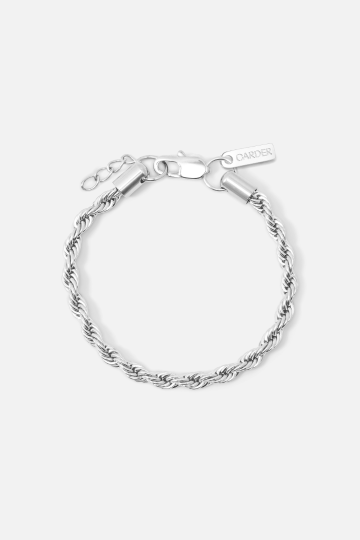Rope Bracelet 5mm (Silver)