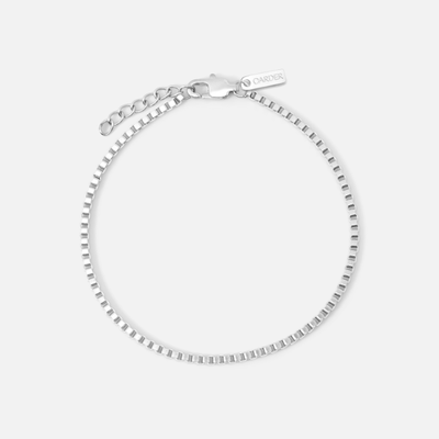 Box Bracelet 2mm (Silver)