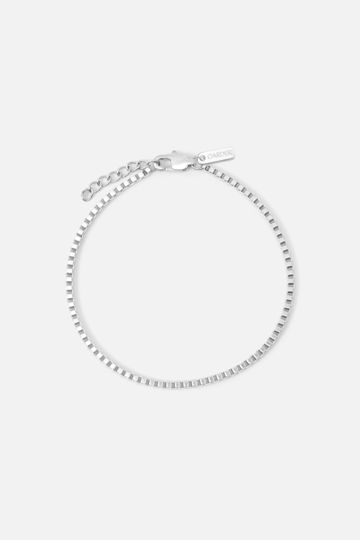 Box Bracelet 2mm (Silver)