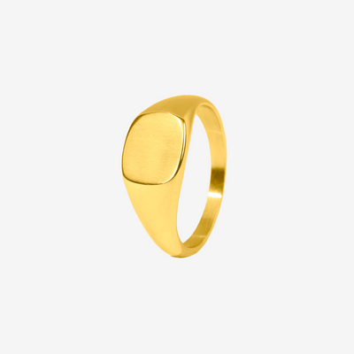 Rounded Signet Ring (Gold)