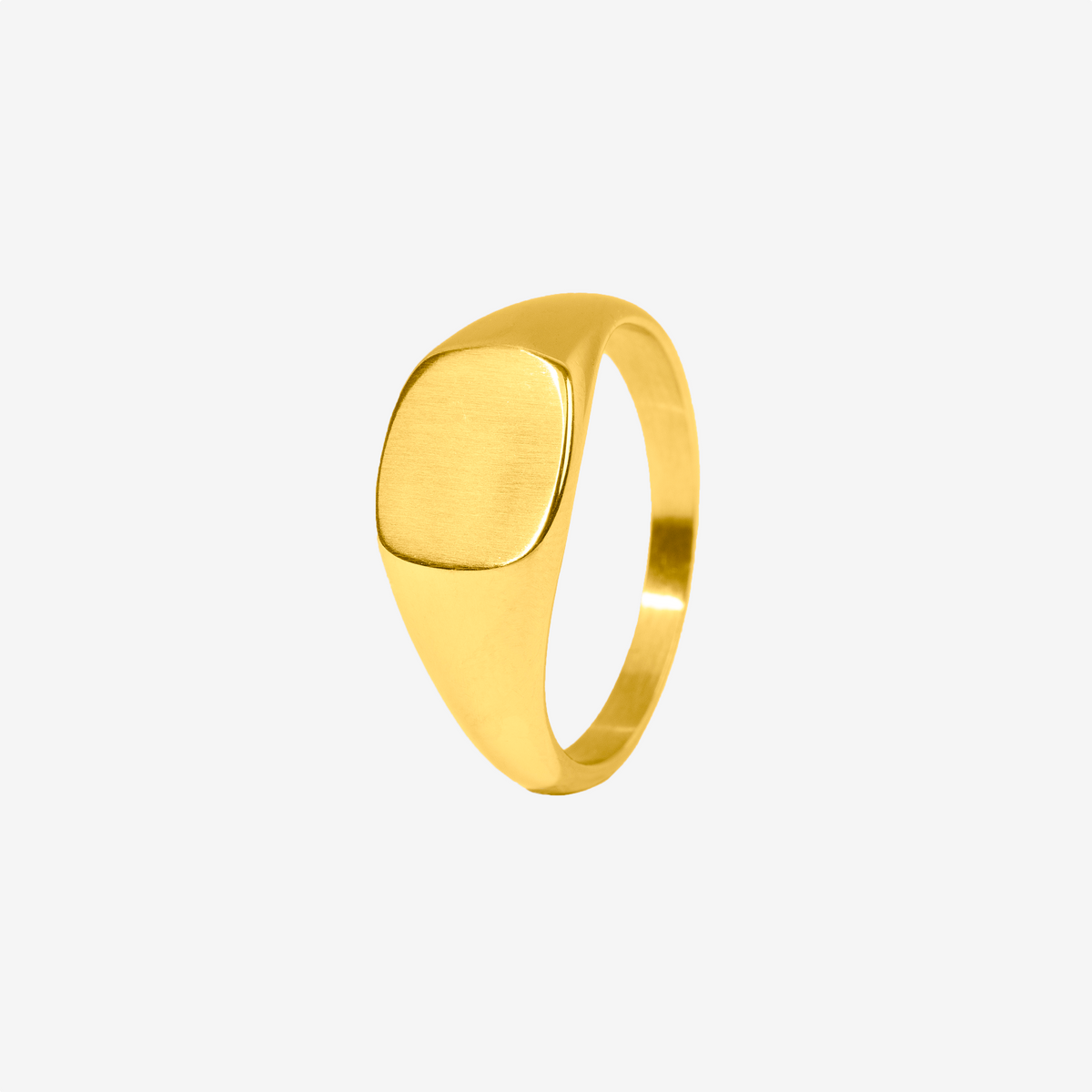 Rounded Signet Ring (Gold)